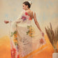 Pure Chiffon Floral Printed Ready to Wear Saree