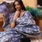 Floral Printed Silk Ready To Wear Saree
