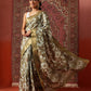 Floral Printed Kotha Silk Ready to Wear Saree With Zari Border