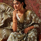 Floral Printed Kotha Silk Ready to Wear Saree With Zari Border