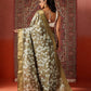 Floral Printed Kotha Silk Ready to Wear Saree With Zari Border