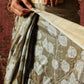 Floral Printed Kotha Silk Ready to Wear Saree With Zari Border