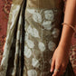 Floral Printed Kotha Silk Ready to Wear Saree With Zari Border