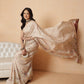 Beige Color Art Silk Floral Digital Printed Ready to Wear Saree