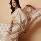 Beige Color Art Silk Floral Digital Printed Ready to Wear Saree