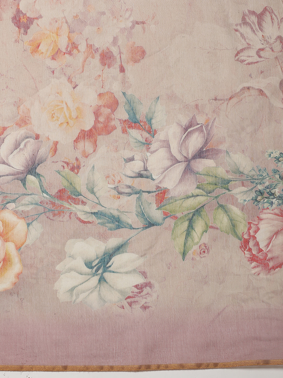 Printed Cotton Blend Ready To Wear Saree