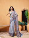 Printed Cotton Blend Ready To Wear Saree
