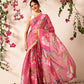 Fruits Printed Cotton Tissue Ready to Wear Saree