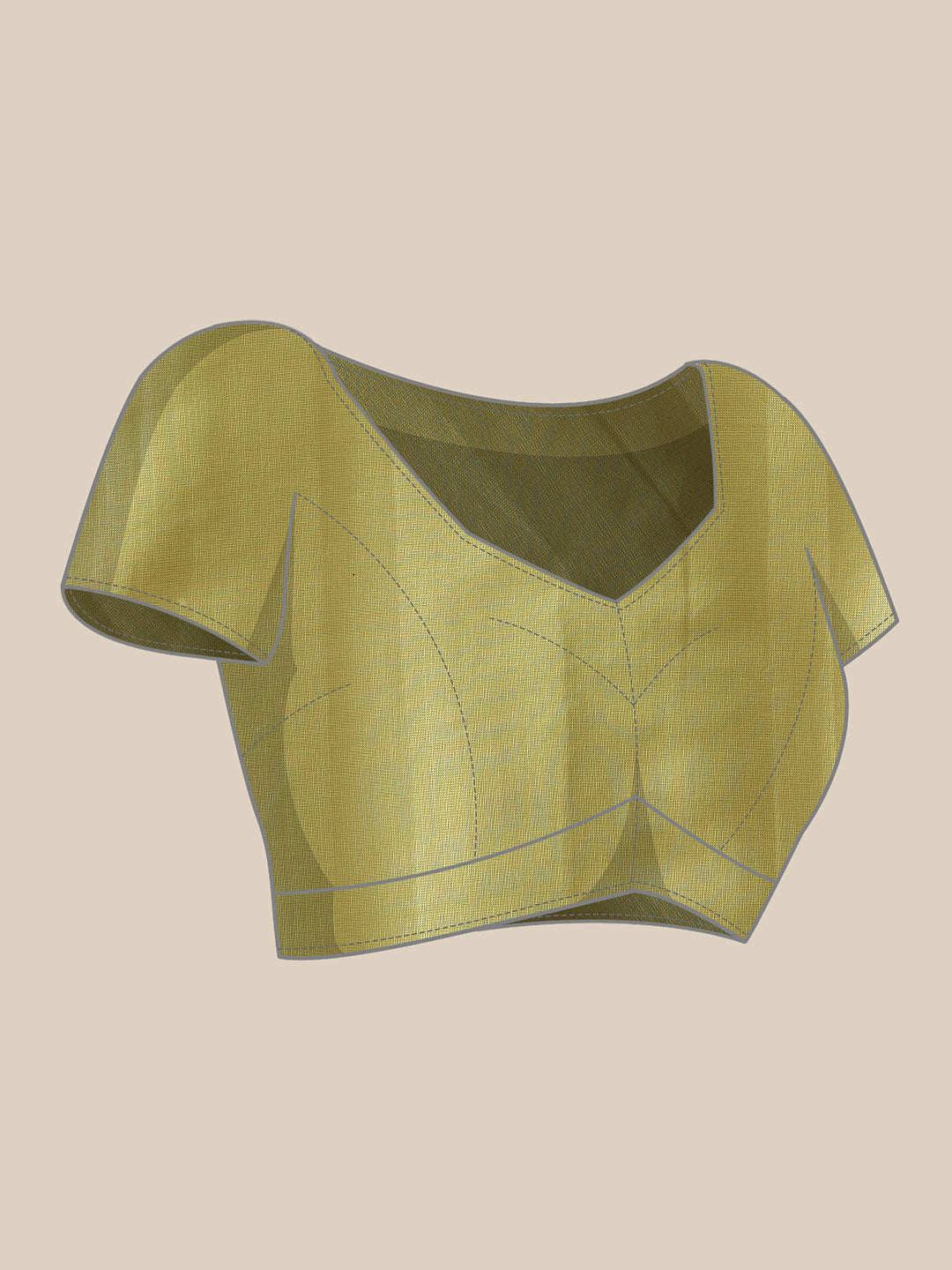 Fruits Printed Cotton Tissue Ready to Wear Saree