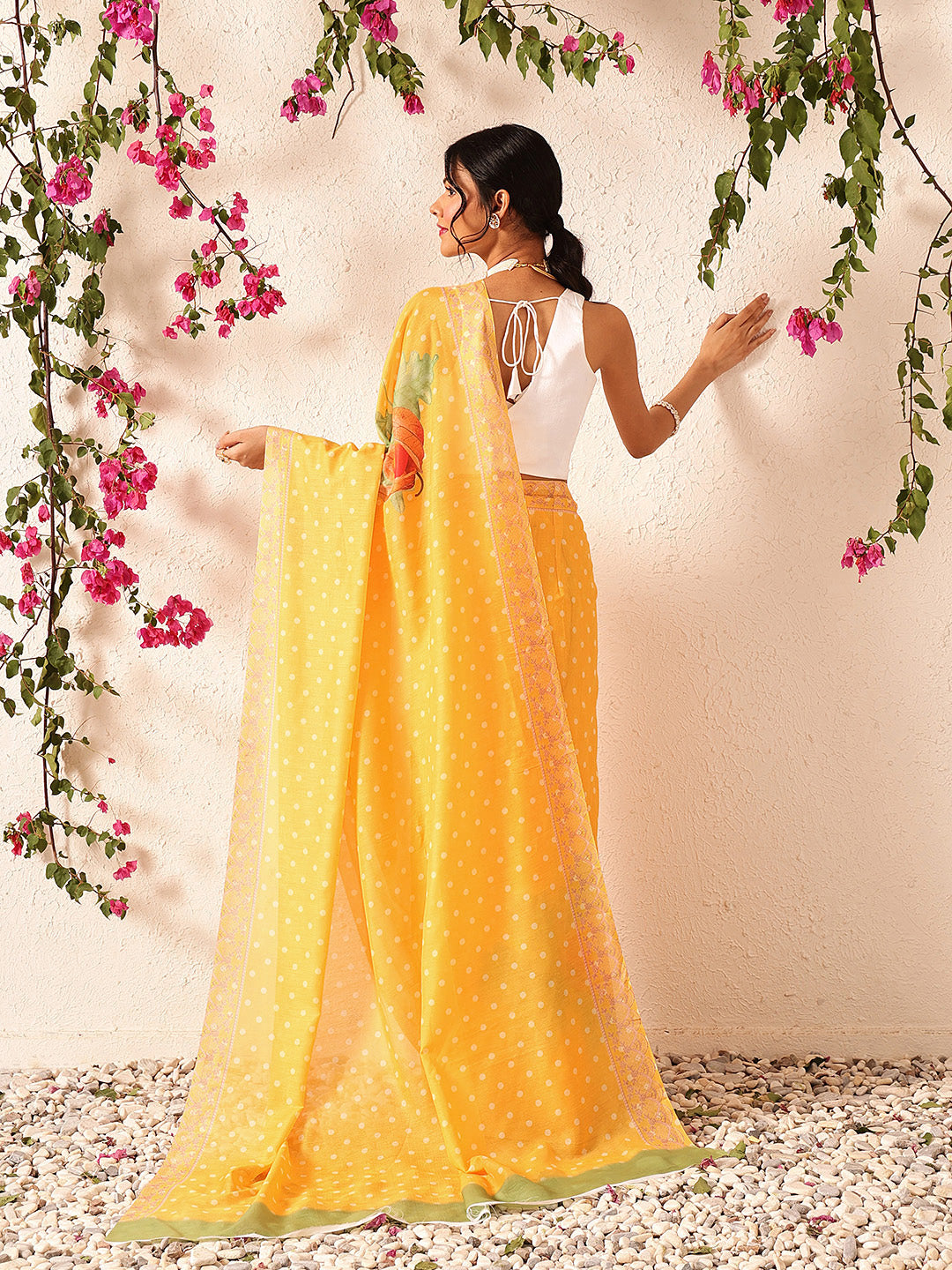 Digital Printed Soft Mul Cotton Ready to Wear Saree