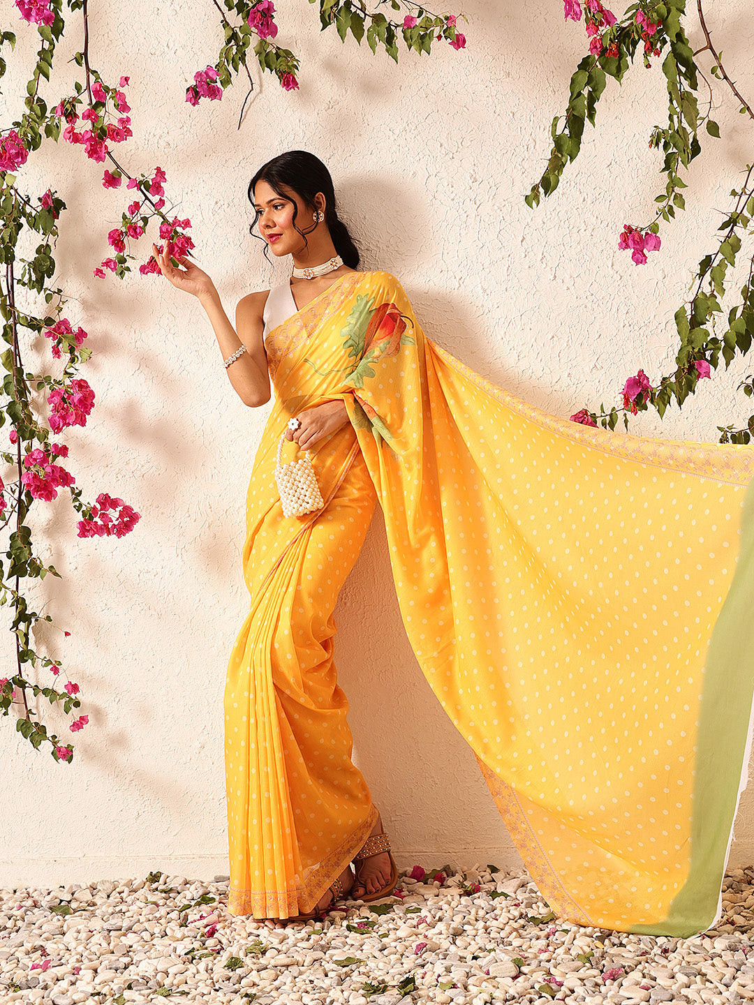 Digital Printed Soft Mul Cotton Ready to Wear Saree