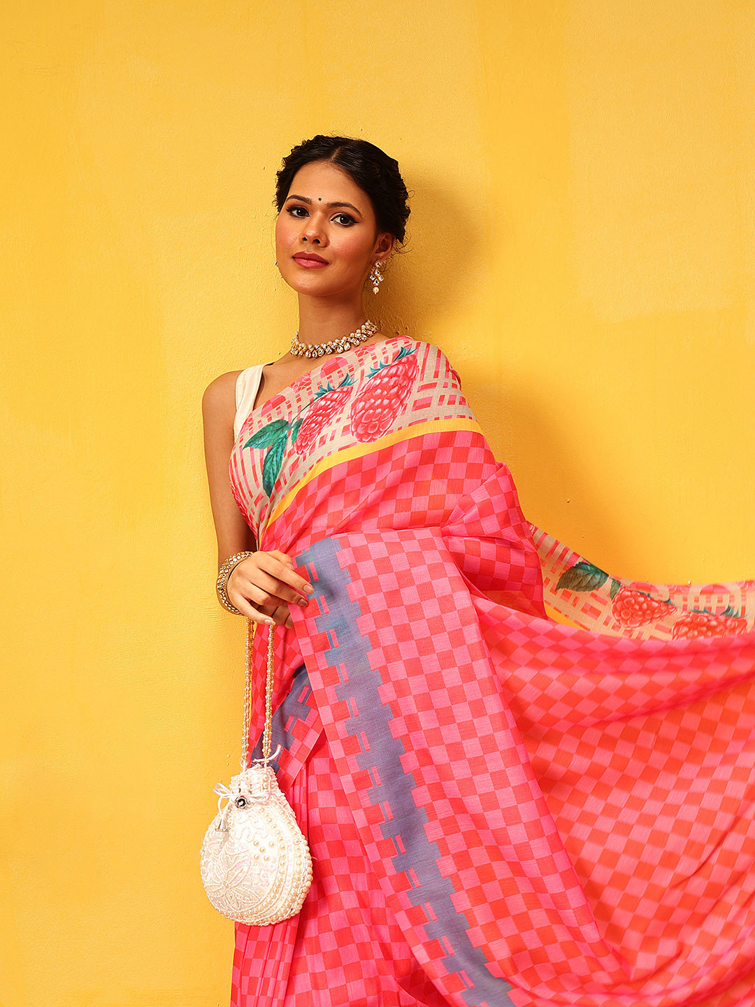 Digital Printed Soft Mul Cotton Ready to Wear Saree