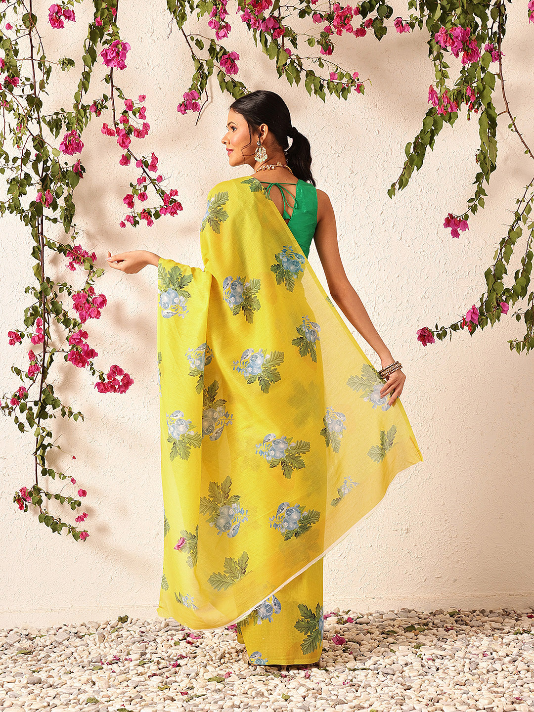 Digital Printed Soft Mul Cotton Ready to Wear Saree