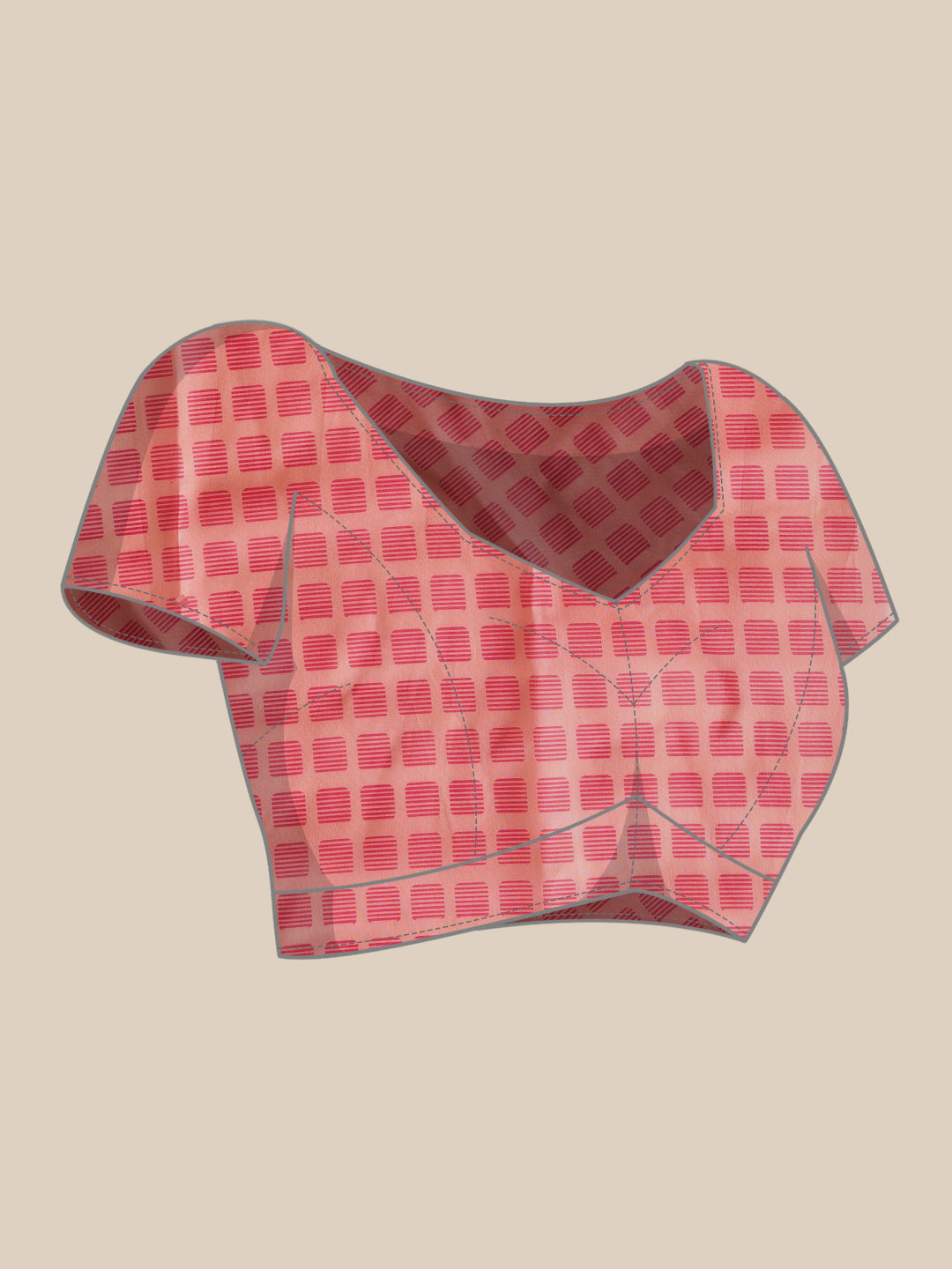 Mul Cotton Animal Printed Pocket Saree