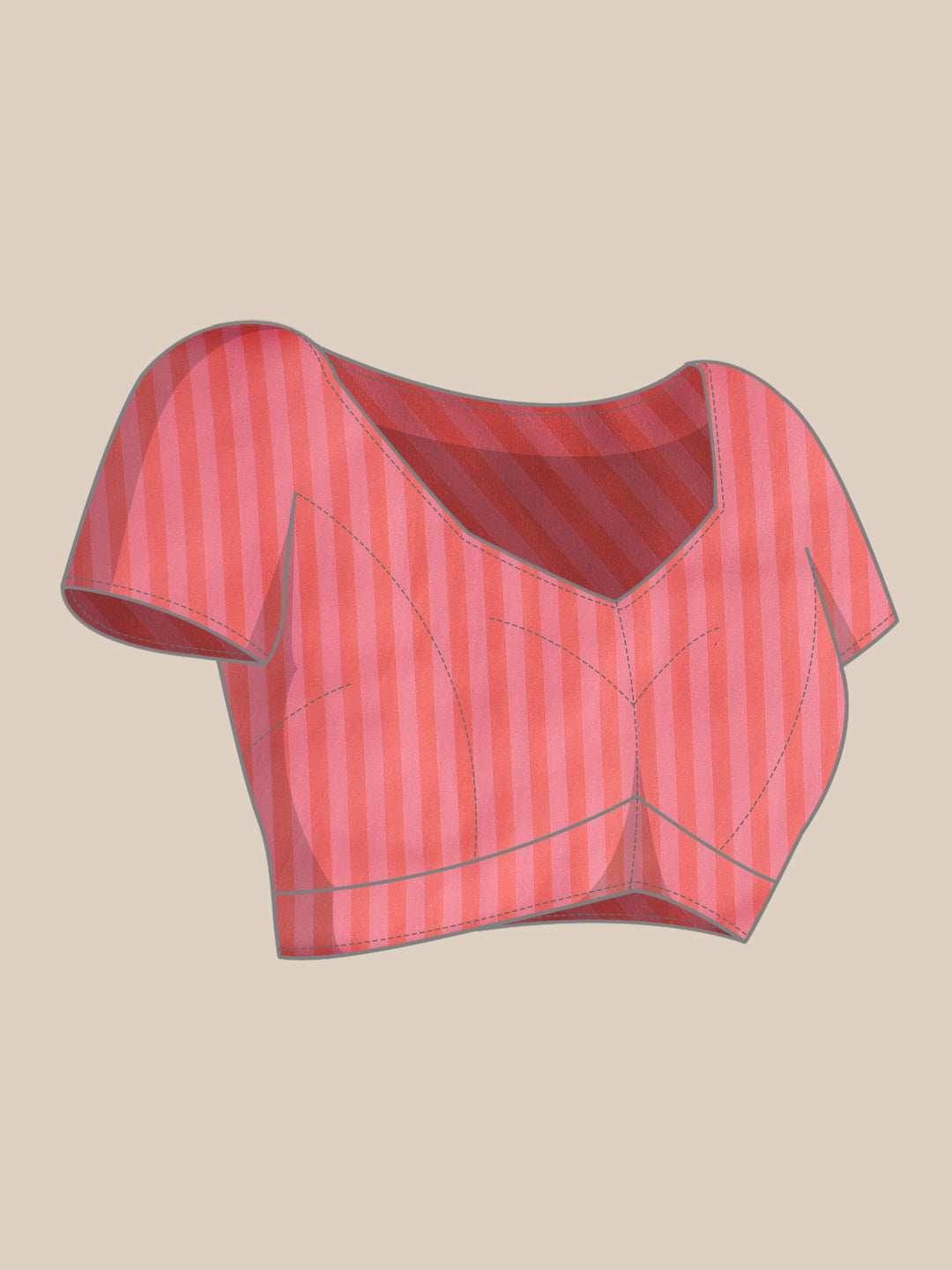 Mul Cotton Animal Printed Ready To Wear Saree