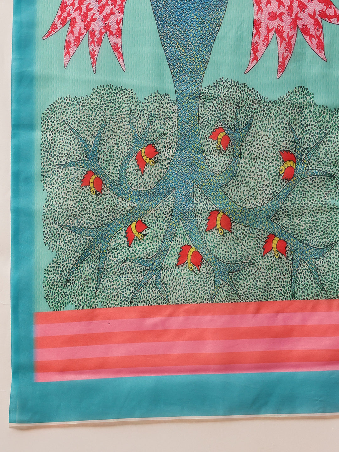 Mul Cotton Animal Printed Ready To Wear Saree