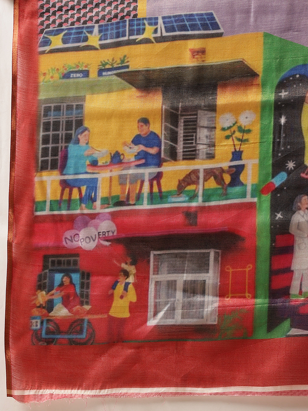 Women's Cotton Silk Floral Printed Ready to Wear Saree