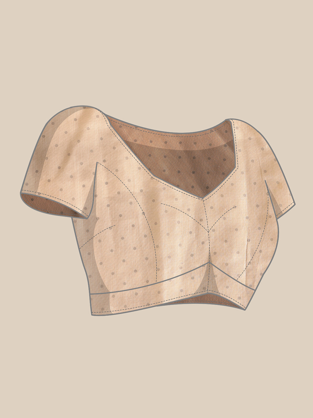 Cotton Zari Tissue Printed Ready to Wear Saree