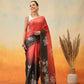Printed Cotton Zari Tissue Ready to Wear Saree