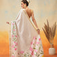 Onam Special Printed Silk Ready To Wear Kasavu White Saree