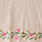 Onam Special Printed Silk Ready To Wear Kasavu White Saree