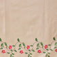 Onam Special Printed Silk Ready To Wear Kasavu White Saree