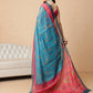 Digital Printed Paithani Design Chanderi Cotton Ready to Wear Saree