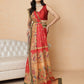 Digital Printed Paithani Design Chanderi Cotton Ready to Wear Saree