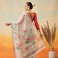 Printed Chanderi Cotton White Ready to Wear Saree