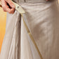 Printed Chanderi Cotton White Ready to Wear Saree