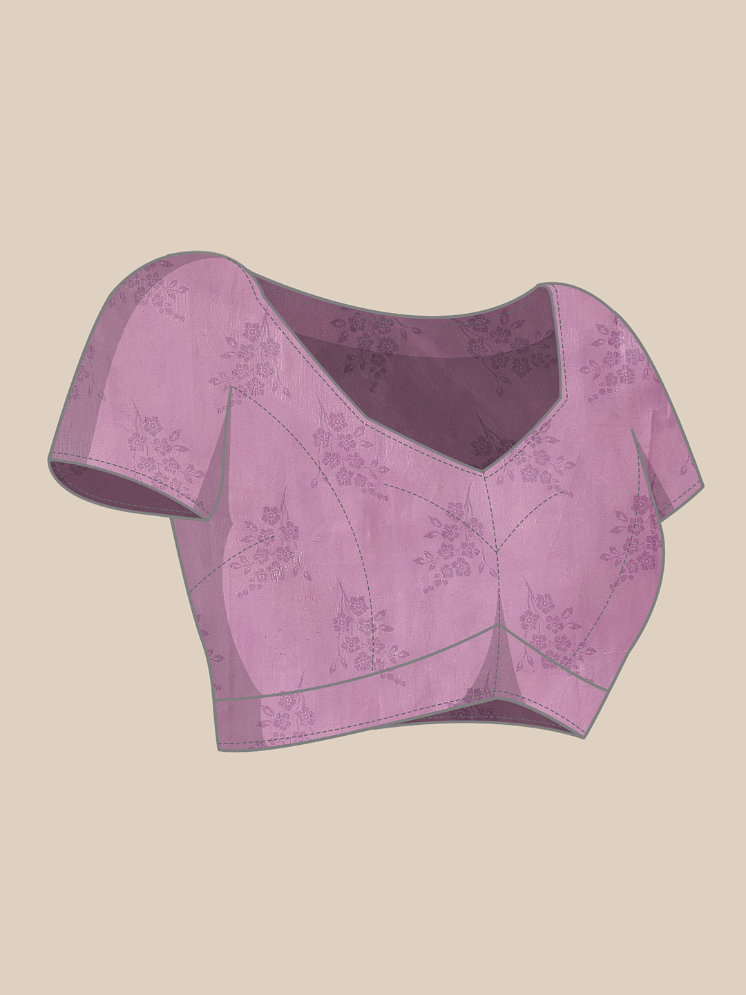 Printed Cotton Zari Tissue Ready to Wear Saree