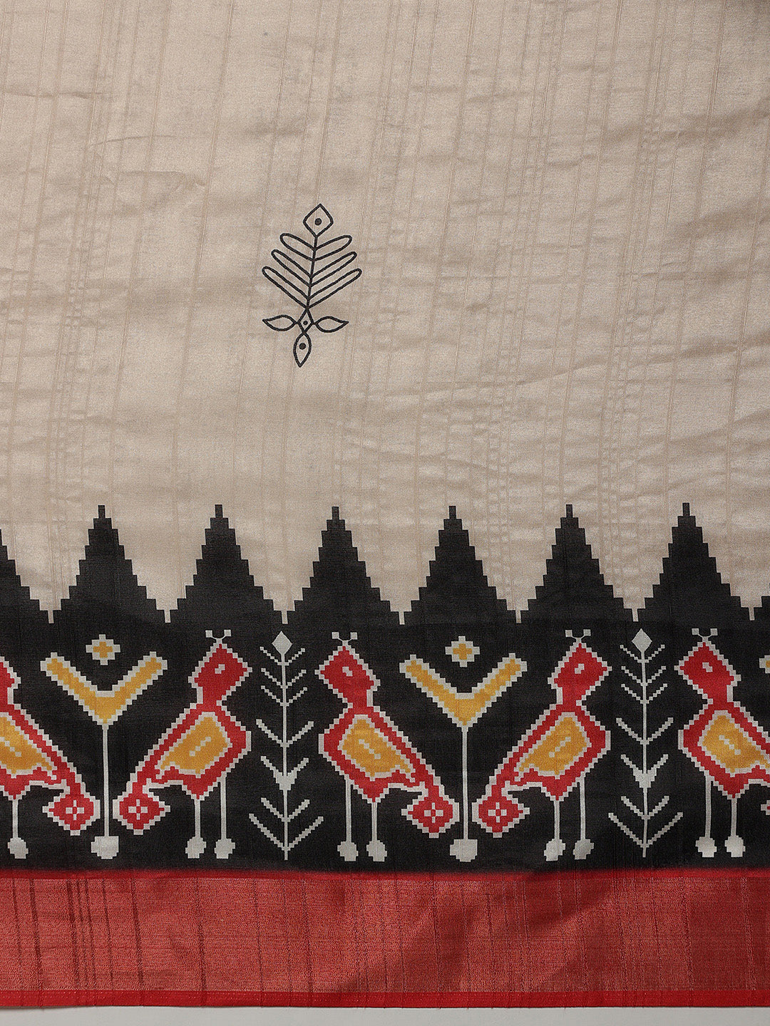 Kotha Silk Printed Ready To Wear Saree