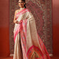 Floral Printed Kotha Silk Ready to Wear Saree With Zari Border