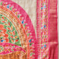Floral Printed Kotha Silk Ready to Wear Saree With Zari Border