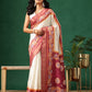 Floral Printed Kotha Silk Ready to Wear Saree With Zari Border