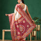 Floral Printed Kotha Silk Ready to Wear Saree With Zari Border