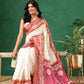 Floral Printed Kotha Silk Ready to Wear Saree With Zari Border