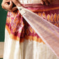 Floral Printed Kotha Silk Ready to Wear Saree With Zari Border
