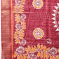 Floral Printed Kotha Silk Ready to Wear Saree With Zari Border