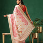 Floral Printed Kotha Silk Ready to Wear Saree With Zari Border