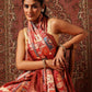 Floral Printed Kotha Silk Ready to Wear Saree With Zari Border