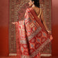 Floral Printed Kotha Silk Ready to Wear Saree With Zari Border