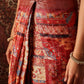 Floral Printed Kotha Silk Ready to Wear Saree With Zari Border