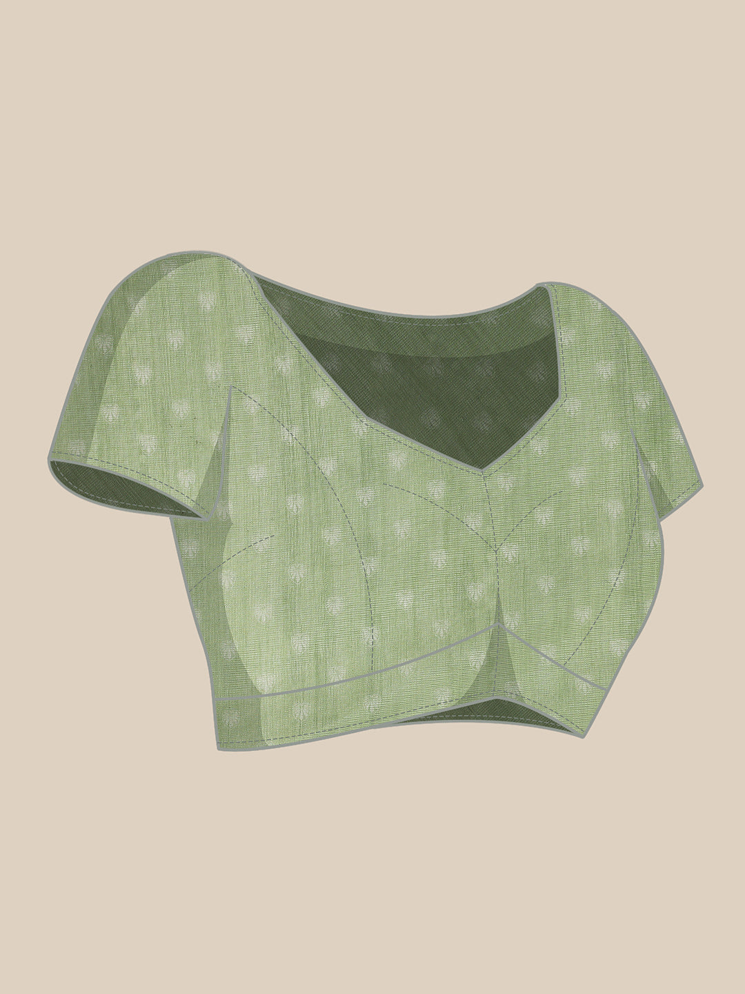 Women's Cotton Blend Floral Print Ready To Wear Saree