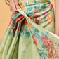 Women's Cotton Blend Floral Print Ready To Wear Saree