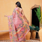 Women's Cotton Blend Floral Print Ready To Wear Saree
