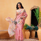 Women's Cotton Blend Floral Print Ready To Wear Saree