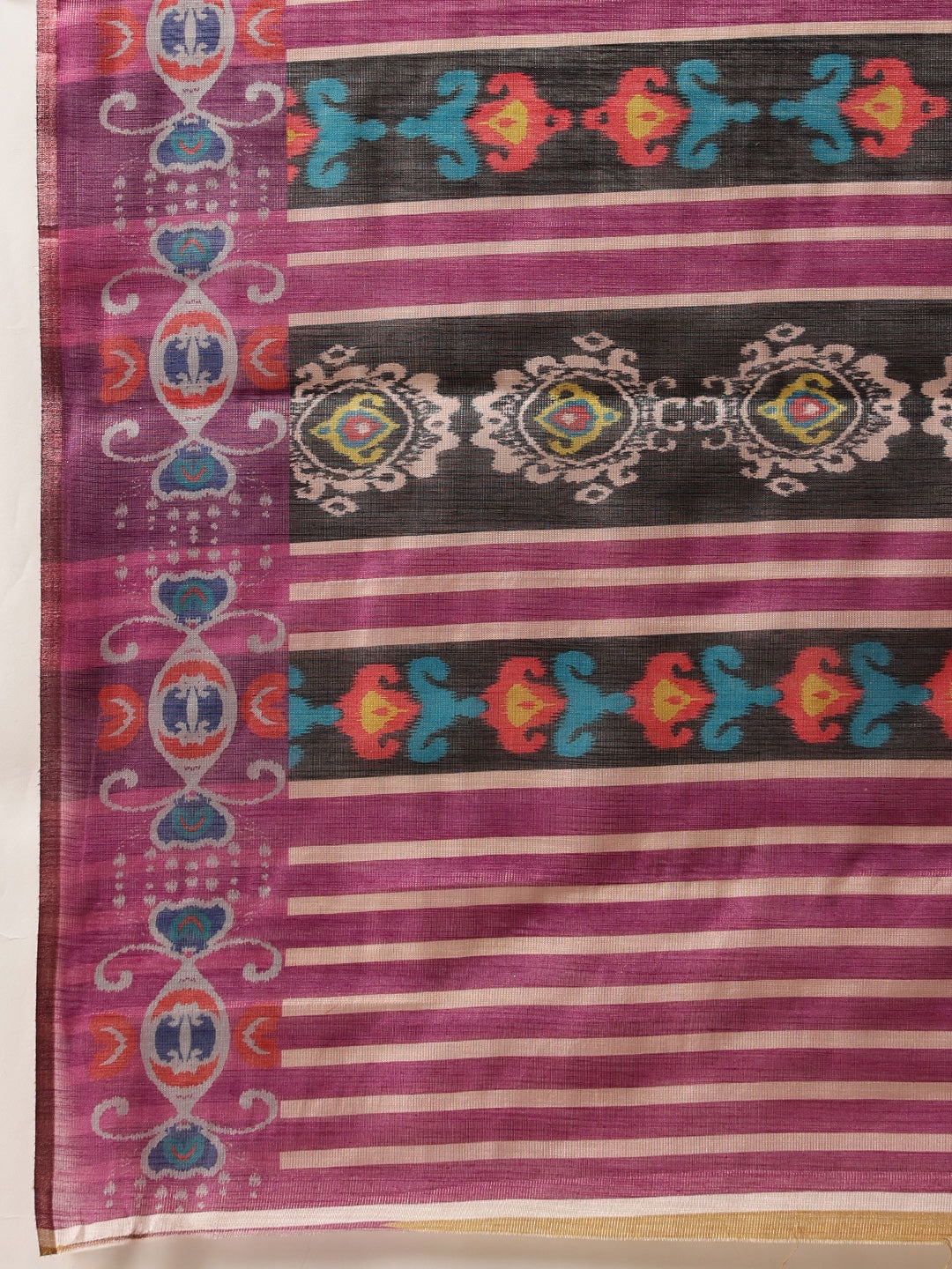 Women's Cotton Silk Floral Printed Ready to Wear Saree