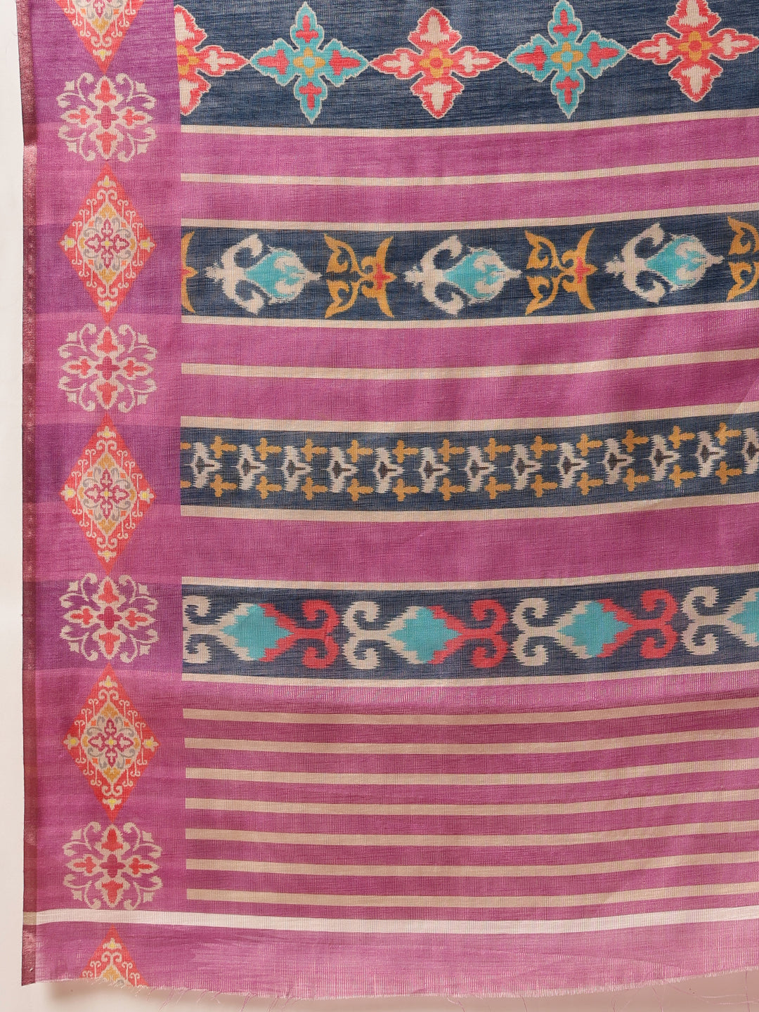 Women's Cotton Silk Floral Printed Ready to Wear Saree