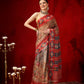 Women's Cotton Silk Floral Printed Ready to Wear Saree